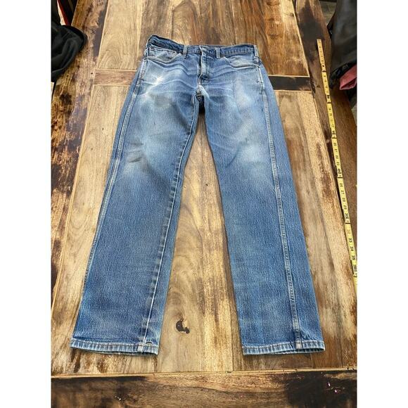 Levi's 501 Men's Levi's Button Fly Straight Leg Denim Jeans Size 33X34 - Picture 1 of 4